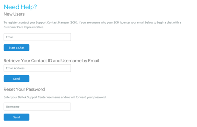 Deltek Support Center Login Assistance Screen Deltek Support Center Login Assistance Screen