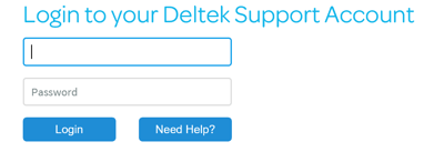 Deltek Support Center Login Screen Deltek Support Center Login Screen