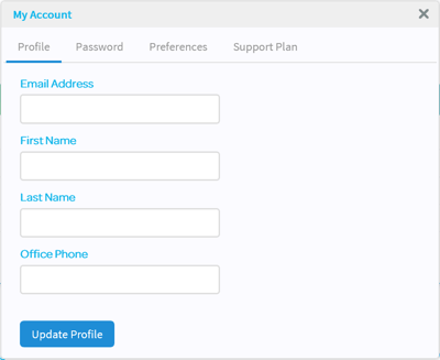 Deltek Support Center Account Management Screen Deltek Support Center Account Management Screen