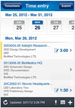 Deltek Vision iPhone Timesheet App