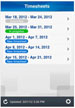 Deltek Vision Mobile iPhone Timesheet App