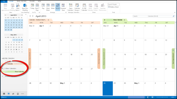 Outlook Calendar Integration