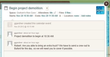 Deltek Kona, Chat Room, Collaborate